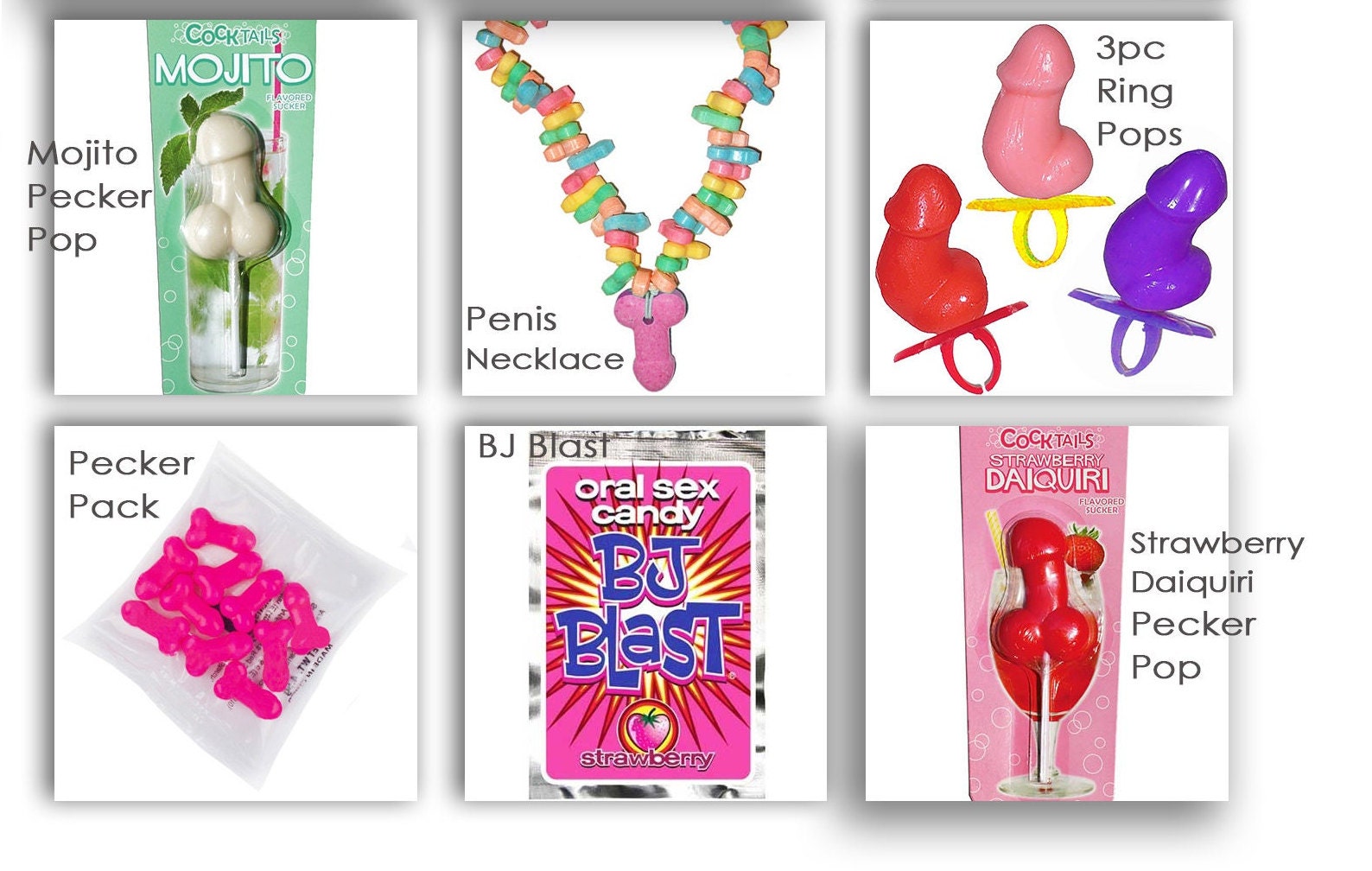 Bachelorette Party Candy Candy Necklaces Penis Candy Dick