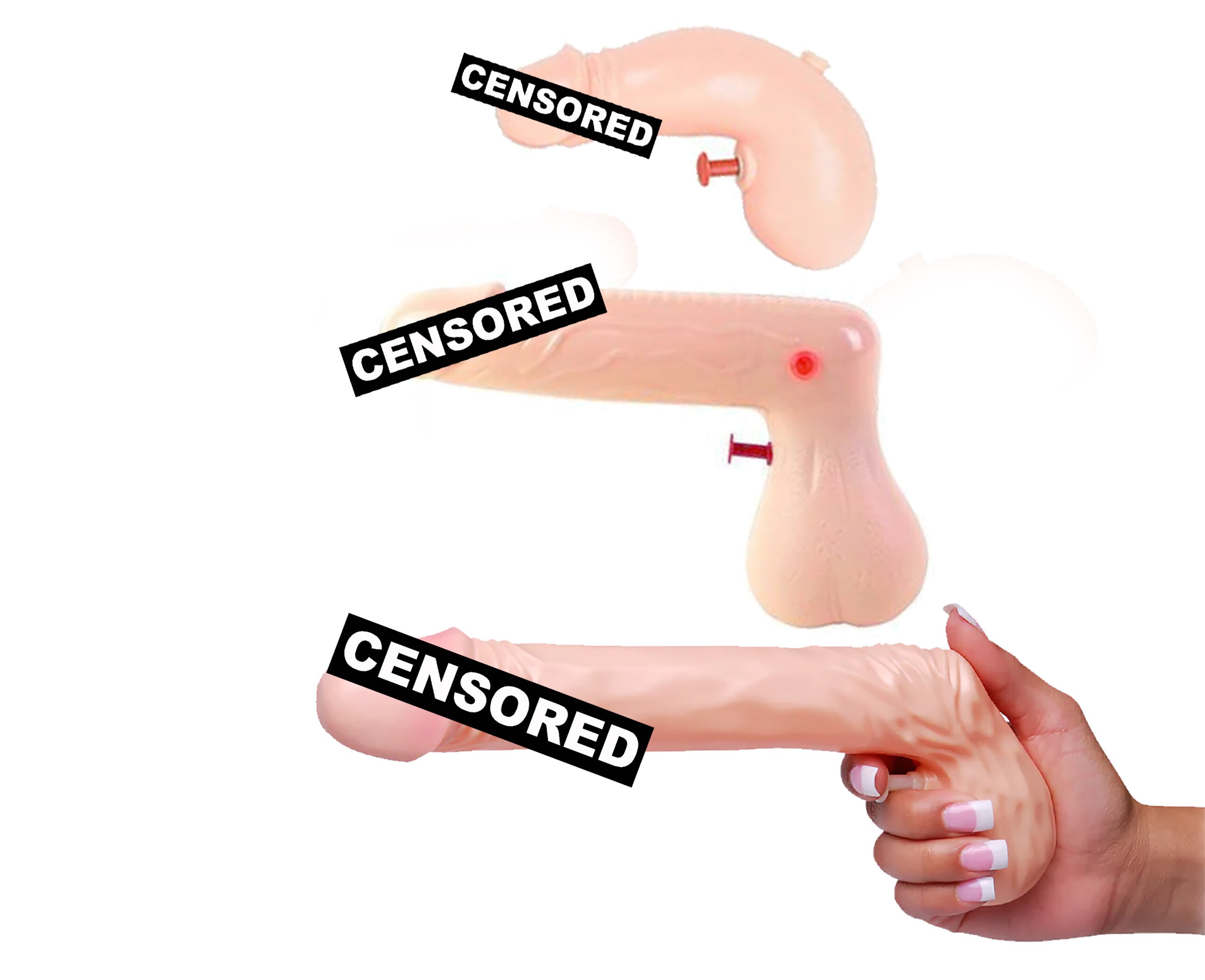 Penis-shaped Disposable Plates - 3 Compartment Dick-shaped