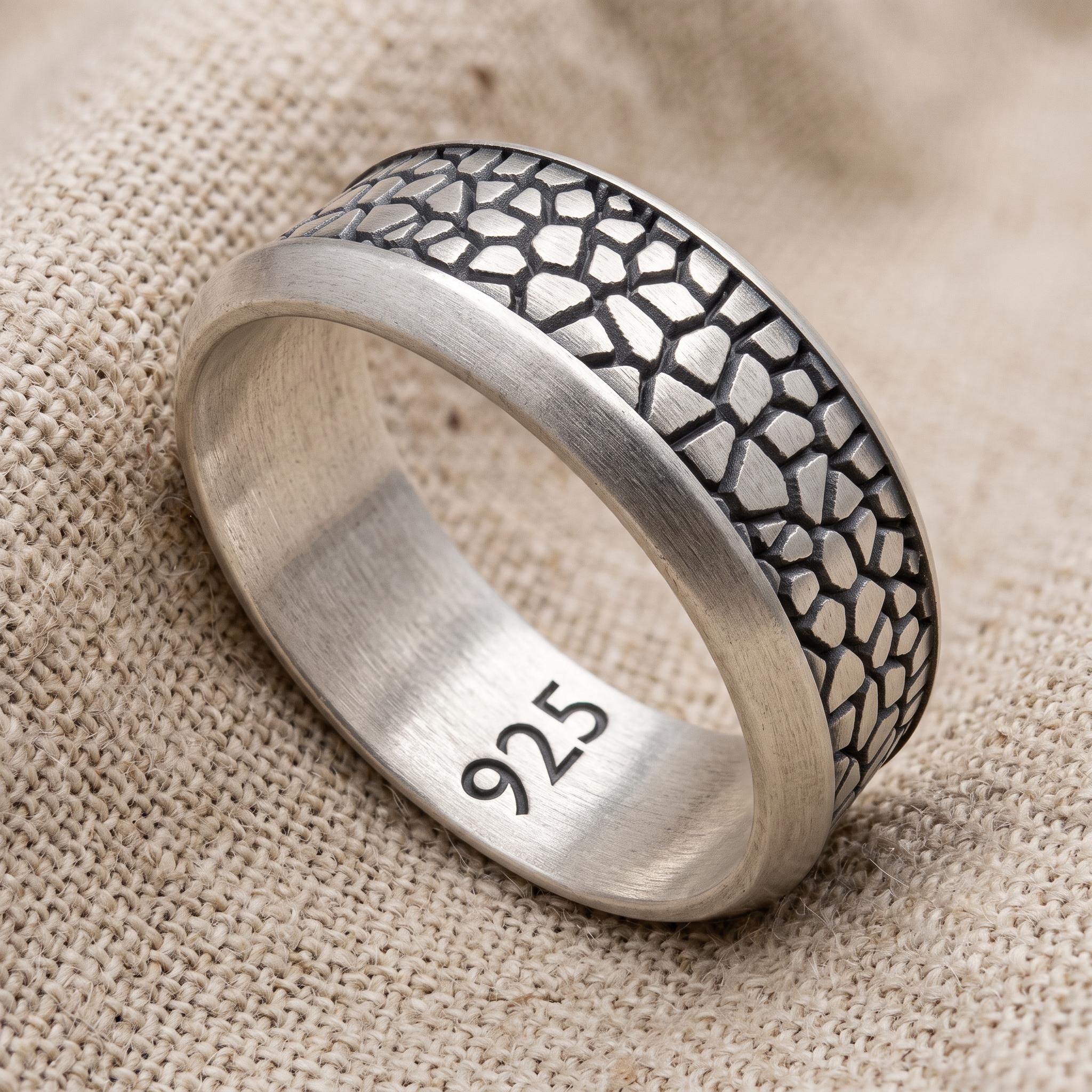 Cracked Men's Ring - Etsy