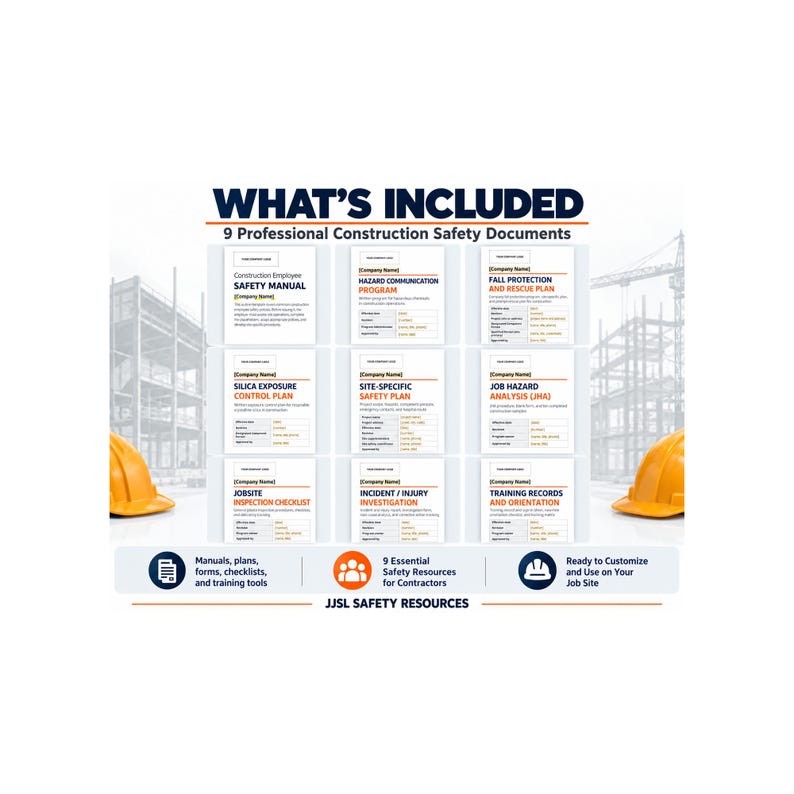 Construction Safety Management Starter Kit - Etsy