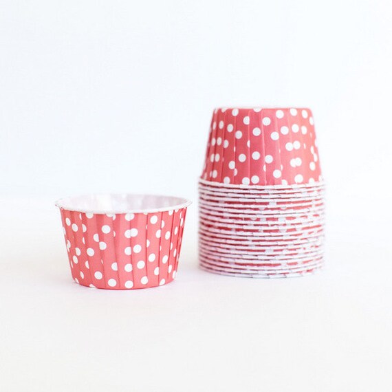 Items similar to Red Polka Dot Candy Cups Set of 20 The TomKat