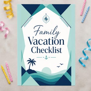 Checkliste für den Familienurlaub (zum Ausdrucken), Reisevorbereitungsleitfaden, Urlaubsplanung, Reiseplaner, Packliste für Abenteuerurlaube