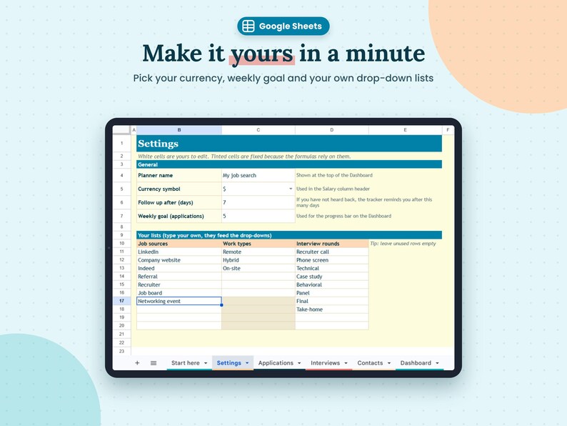 Interview Application Tracking Ui Job Application Tracker Google Sheets, Job Search Tracker Spreadsheet ...