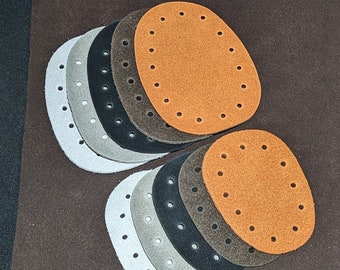 LARGE Slipper Soles / child to adult sizes / nonslip leather bottoms / leather pads / leather soles / slipper pads /  Heels and Toes