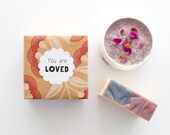 Bar & Jar Gift Set - Handmade Soap and Body Polish or Body Mousse - Choose from 6 Messages