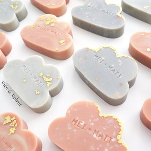 Custom Stamped Soap Favours Personalised for your Wedding, Bridal Shower, Baby Shower, Birthday, Anniversary image 1