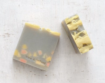 Glory Days Handmade Soap - Plum, Apricot, Blackcurrant Leaf, Rosewood & Patchouli - Mango Butter and Aloe Vera Soap