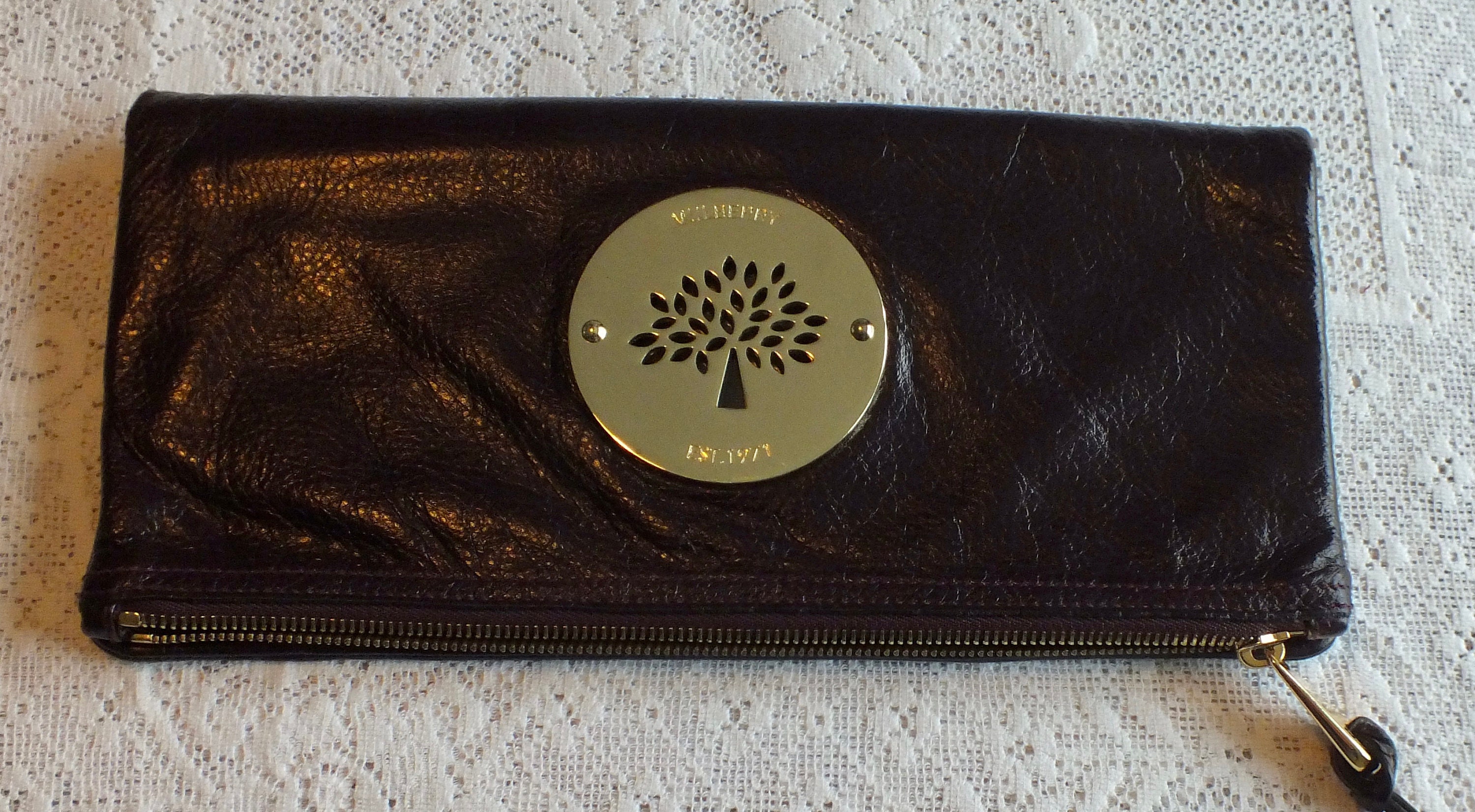 MULBERRY DARIA CLUTCH Bag.with Dustbag and Shop Label.in Oxblood