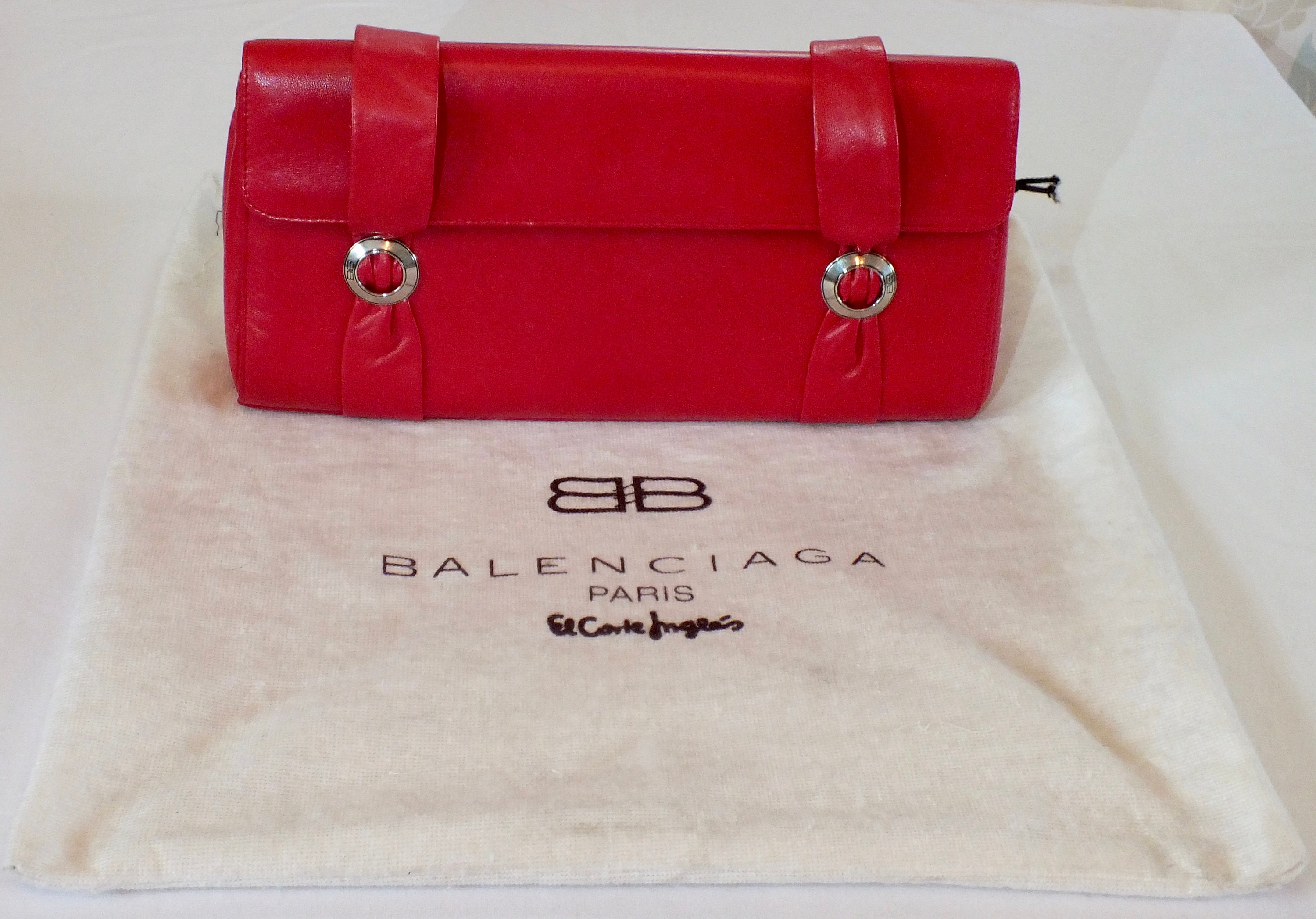 balenciaga red handbag