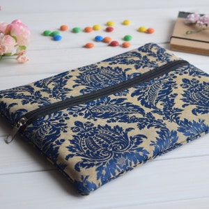 Blue iPad sleeve zipped, iPad Air sleeve, iPad Air case, iPad Air 2 sleeve, iPad Air 2 cover, iPad case, ipad mini sleeve, iPad Pro case