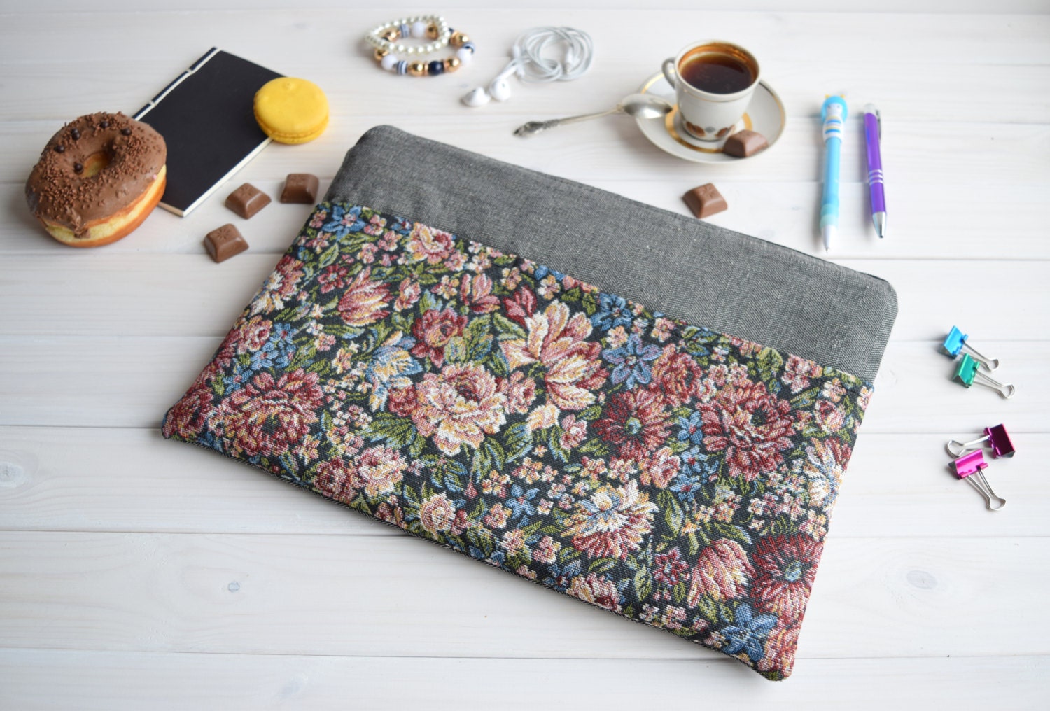 Floral MacBook 13 sleeve MacBook Pro 13 sleeve MacBook Air Etsy