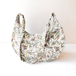 Große Boho Halbmond Tasche, Crossbody Tasche, slouchy Tasche, Alltagstasche Reißverschluss, Schultertasche, Handtasche, Umhängetasche, Geschenk für sie