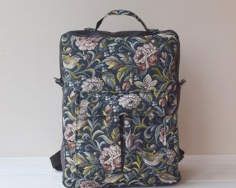Women Floral Tapestry Laptop Backpack Rucksack 3 Zip Compartments Amazon.com | Signare Tapestry Backpack for Women Computer  main image 3