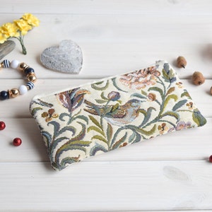 Cute pencil case, pens, pencils, canvas pencil pouch, etui, Pencil Case, pencil pouch, School Pencil Case, Pencil Bag, Flat pencil case