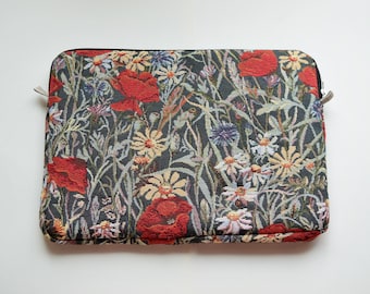 Funda para MacBook Poppies Upholstery, funda acolchada para portátil, estuche para MacBook, organizador protector para notebook, funda para Air Pro