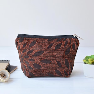 Make up bag, Travel bag, Toiletry bag, Floral Makeup Pouch, Spa Day Gift bag, Gift for her, Bridesmaid gift, Mother&#39;s day gift, Beauty bag