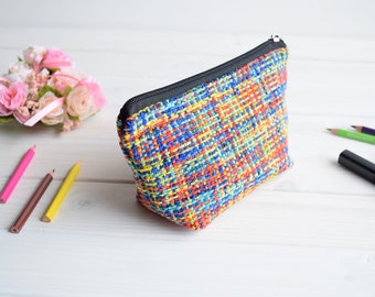 Make Up Pouch, Cosmetic bag, Make Up case, Women Bag, Project bag, trousse de toilette, Coin Purse, Pencil case, Charger case