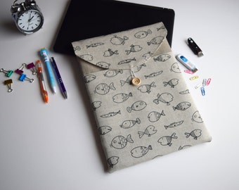 Fishes MacBook Pro 13 sleeve, MacBook 12 case, MacBook Air 13 case, MacBook sleeve, MacBook Pro 13 case, iPad sleeve, iPad Air sleeve, case