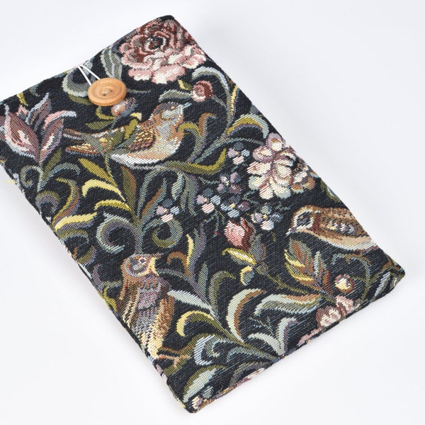 Ready to ship - Birds Kindle Paperwhite sleeve, Roses Kindle Paperwhite case, Kindle Paperwhite cover, Kindle Paperwhite case with button