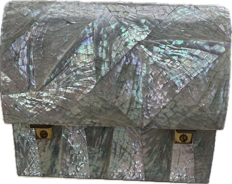 The 1970S Hollywood Regency Abalone Box 6