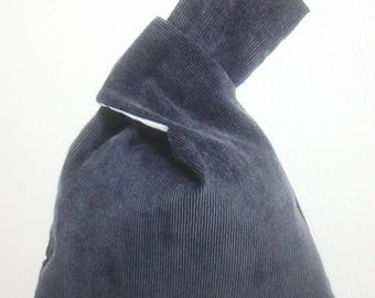 CORDUROY BAGS, Dark Grey, Attractive craft storage bags,  Craft bag,  Room tidy, Wool bag,