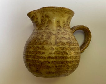 Small VINTAGE Jug, cute brown milk jug, ceramic jug,