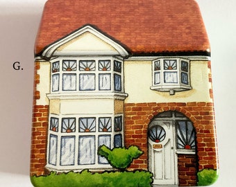 Little Tin, HOUSE, fully printed exterior and interior detailing, cute little gift to give or receive, collectable,