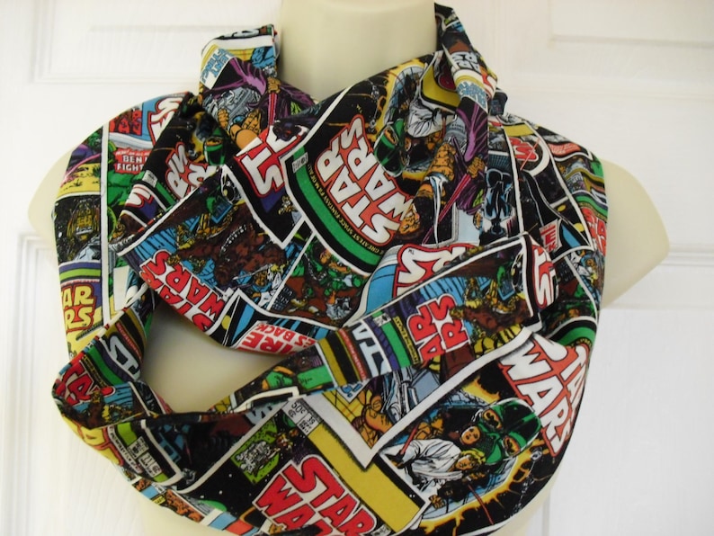 Star Wars/The Empire Strikes Back Action Comic Books, Super Heros Fabric Infinity Cotton Scarf image 1