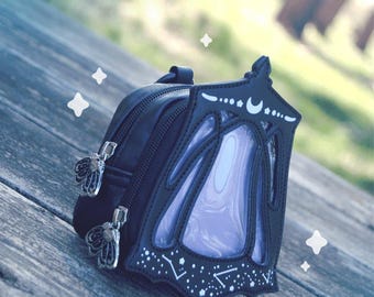 Mini Lantern Ita Purse, Gothic Pin Display Wallet