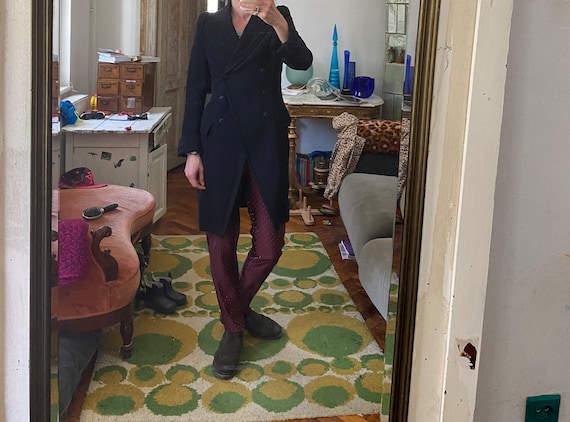 S/ 38 Black Tuxedo Ann Demeulemeester Jacket / Knee Length