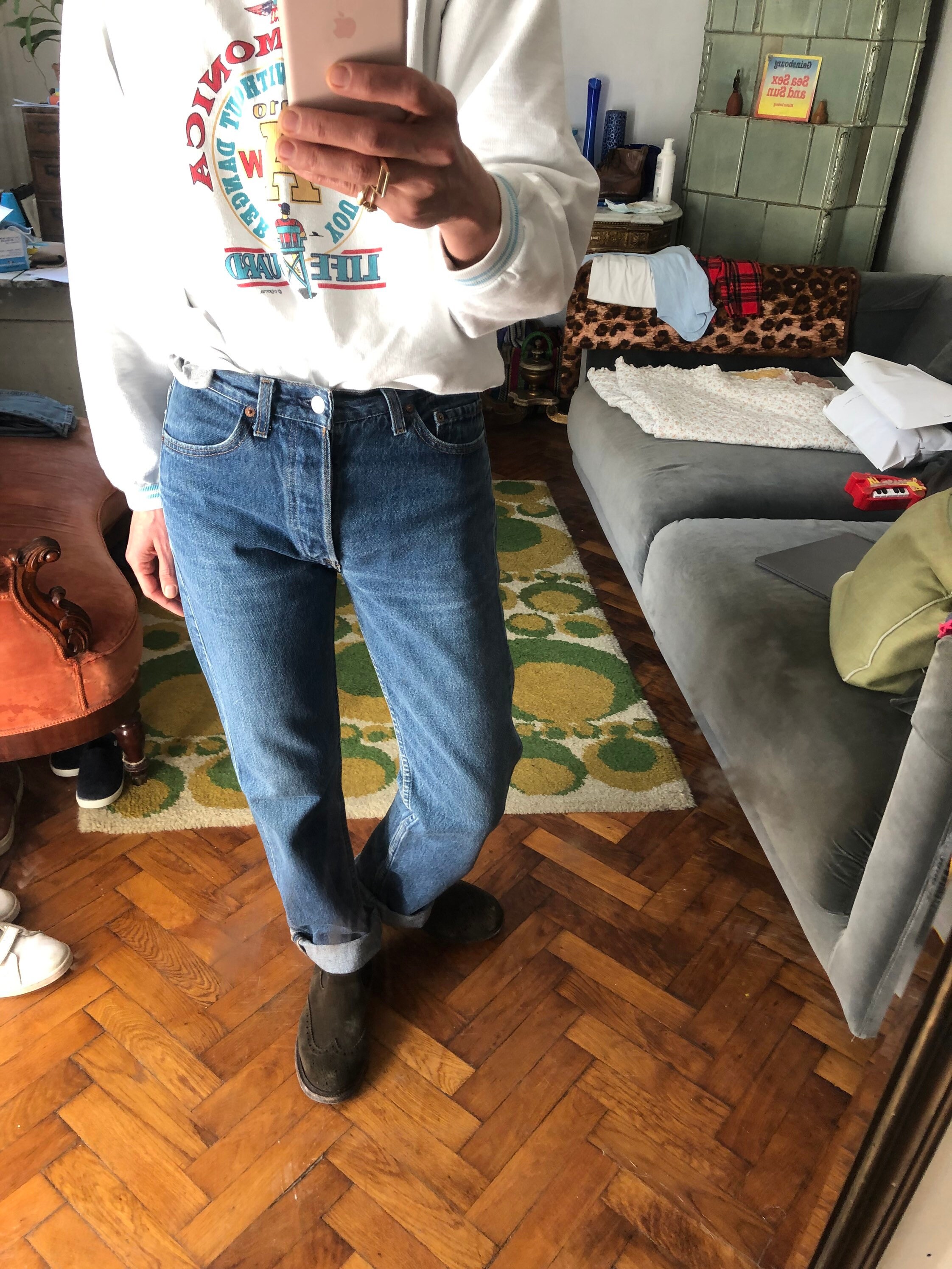 29x34 Vintage Levis 501 Indigo Blue Jeans / Made in USA | Etsy