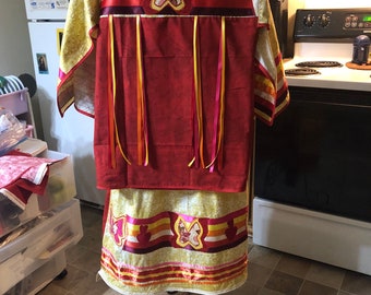Zeremonielle Kleidung, Bandkleider, Pow Wow Regalia, Gebetskleidung