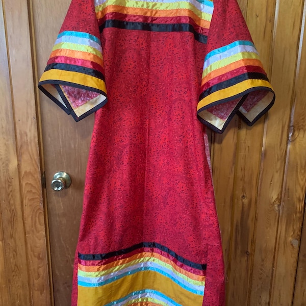 Custom Ribbon Dress: Ceremonial Pow Wow Regalia