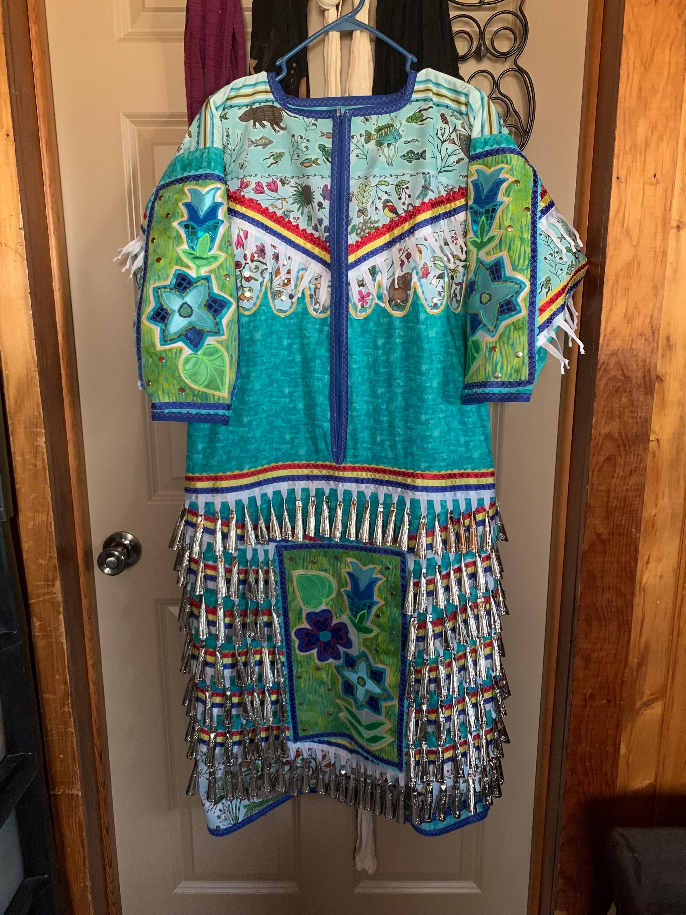 pow wow dress designs Santee Siouxx | Thank you @whitehawk_designs for the beautiful new Buffalo  appliqu jingle dress  This is my first new jingle dress since being a  kid