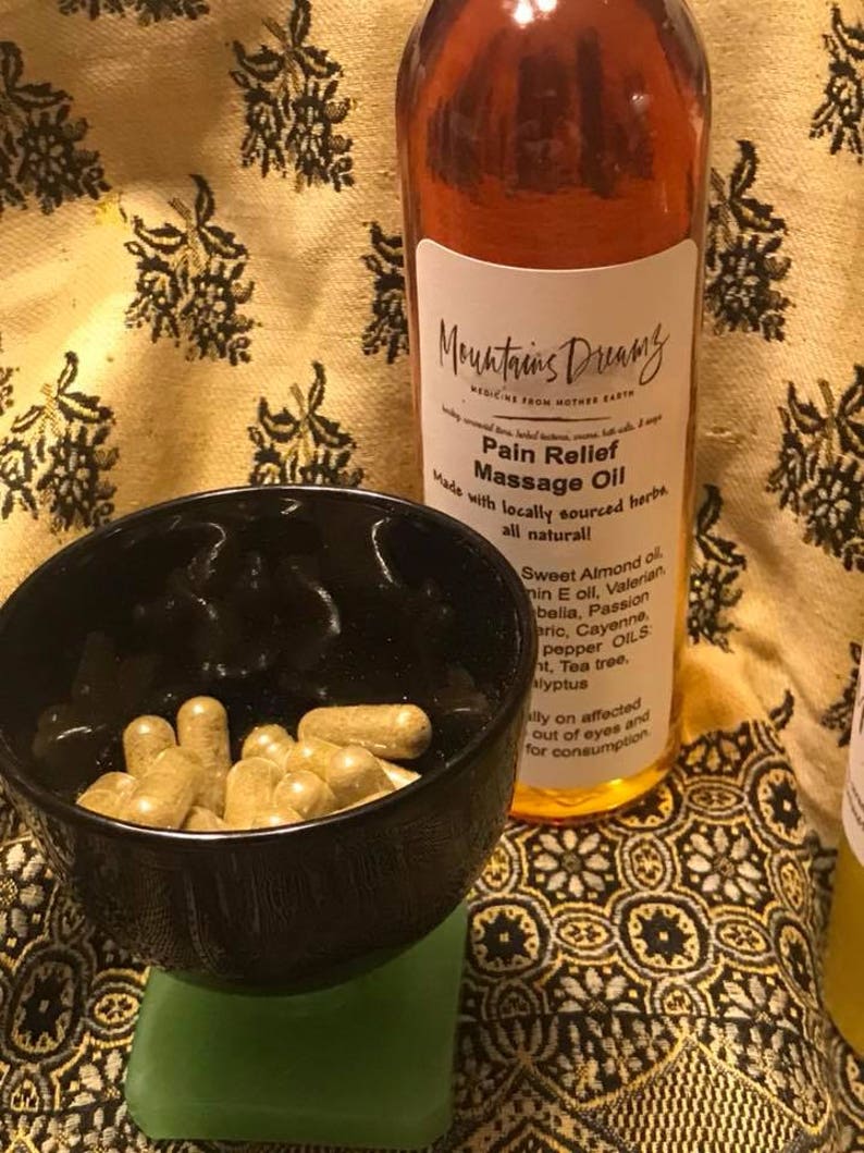 Pain Relief Capsules Herbal Pain Relief Tincture Herbal Pain Etsy