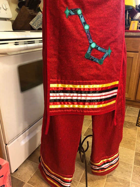 Native American Style Black Wool Breechcloths, Loincloth Powwow Regalia Flap BRCH02
