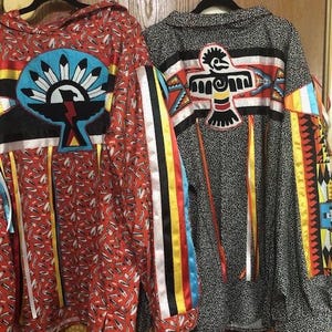 Ceremonial Ribbon Shirt, Pow Wow Regalia, Sundance Shirt