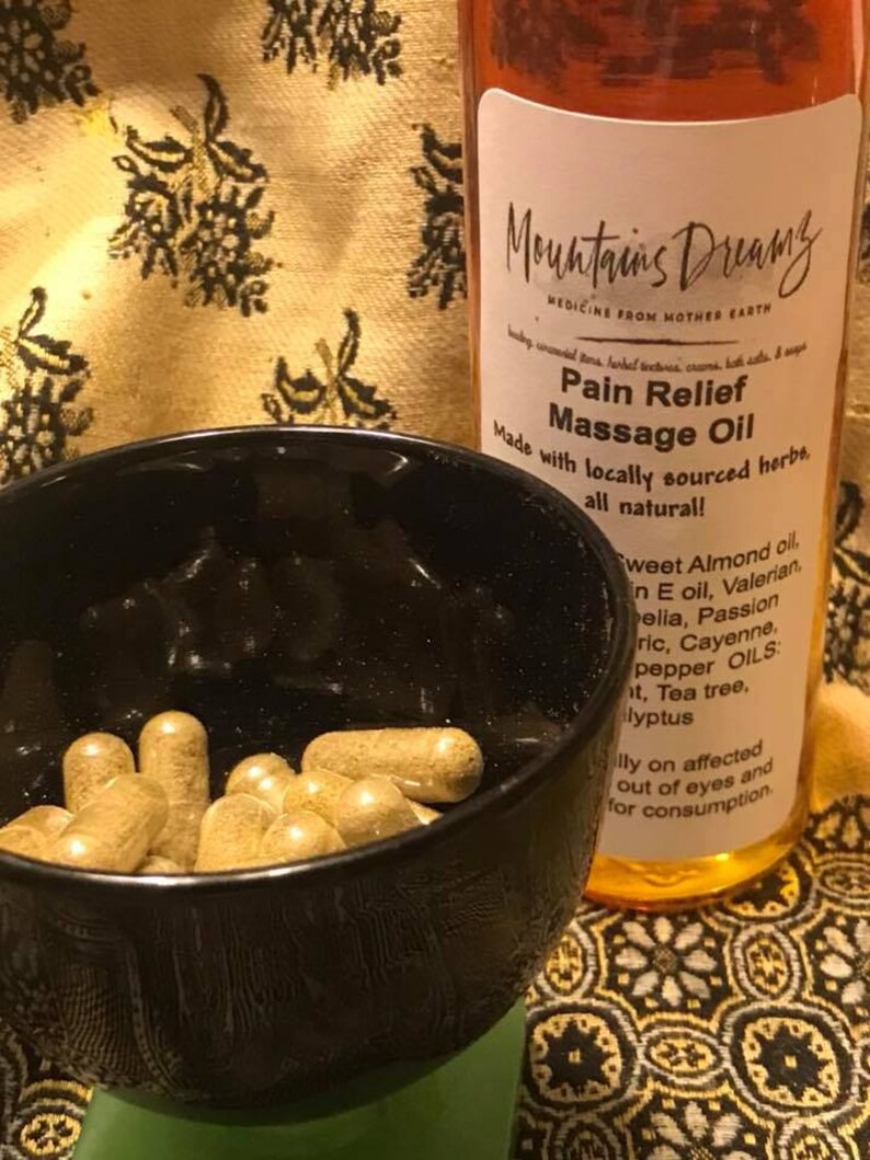 Pain Relief Capsules Herbal Pain Relief Tincture Herbal Pain Etsy