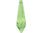 Swarovski Strass 8611 40x11mm Light Peridot Green Crystal Pendant Drop Prism (sku 11461 - 8611-40-LP)