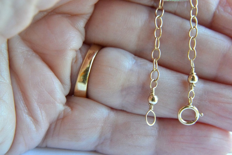 Necklace Extender Gold Extender 14K Gold Filled Cable Etsy