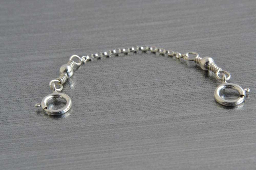 Safety Chain Bracelet Guard Double Clasp Extender Anklet Etsy