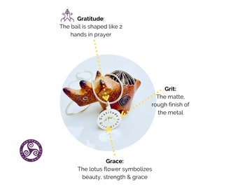 Grit Grace Gratitude Pendant