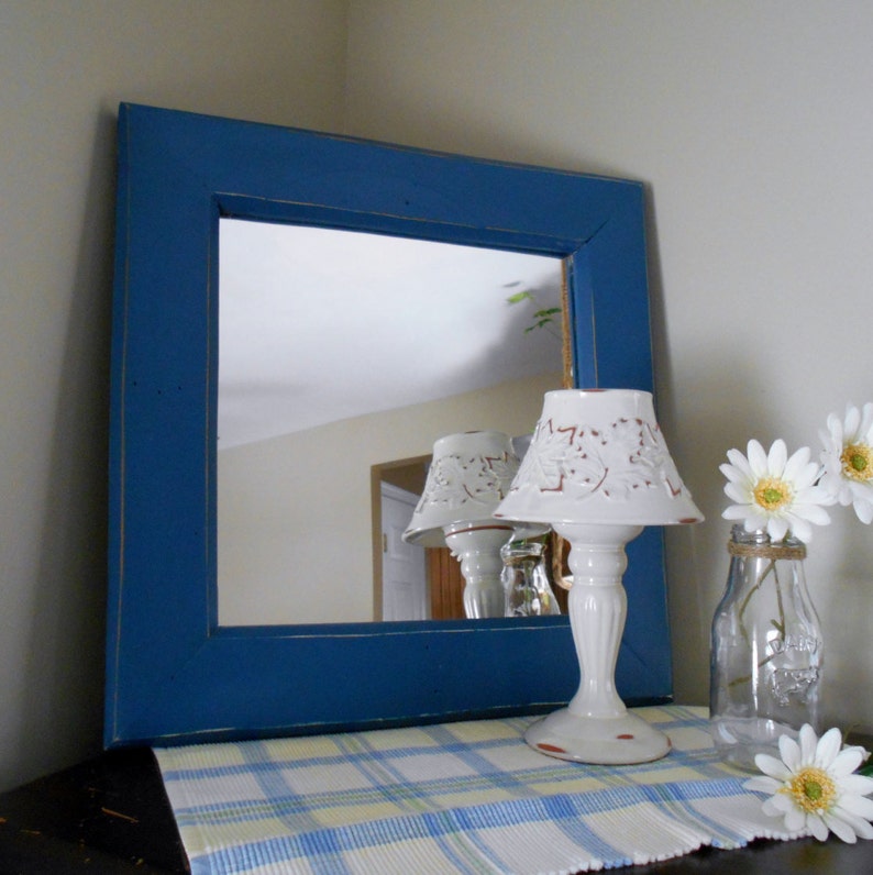 Rustic Farmhouse Mirror in Black Etsy