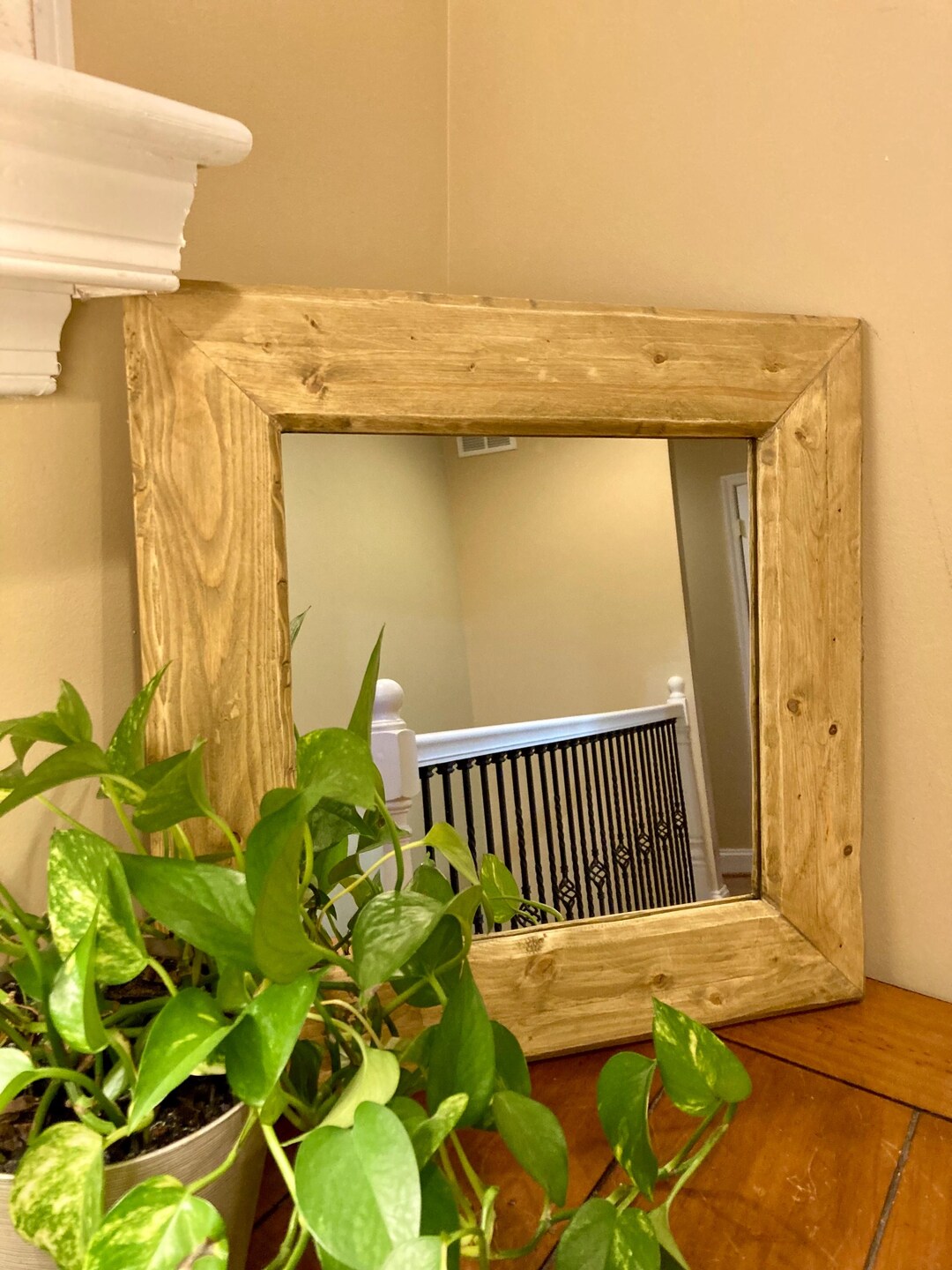 Rustic Mirror, Handmade Mirror - Etsy