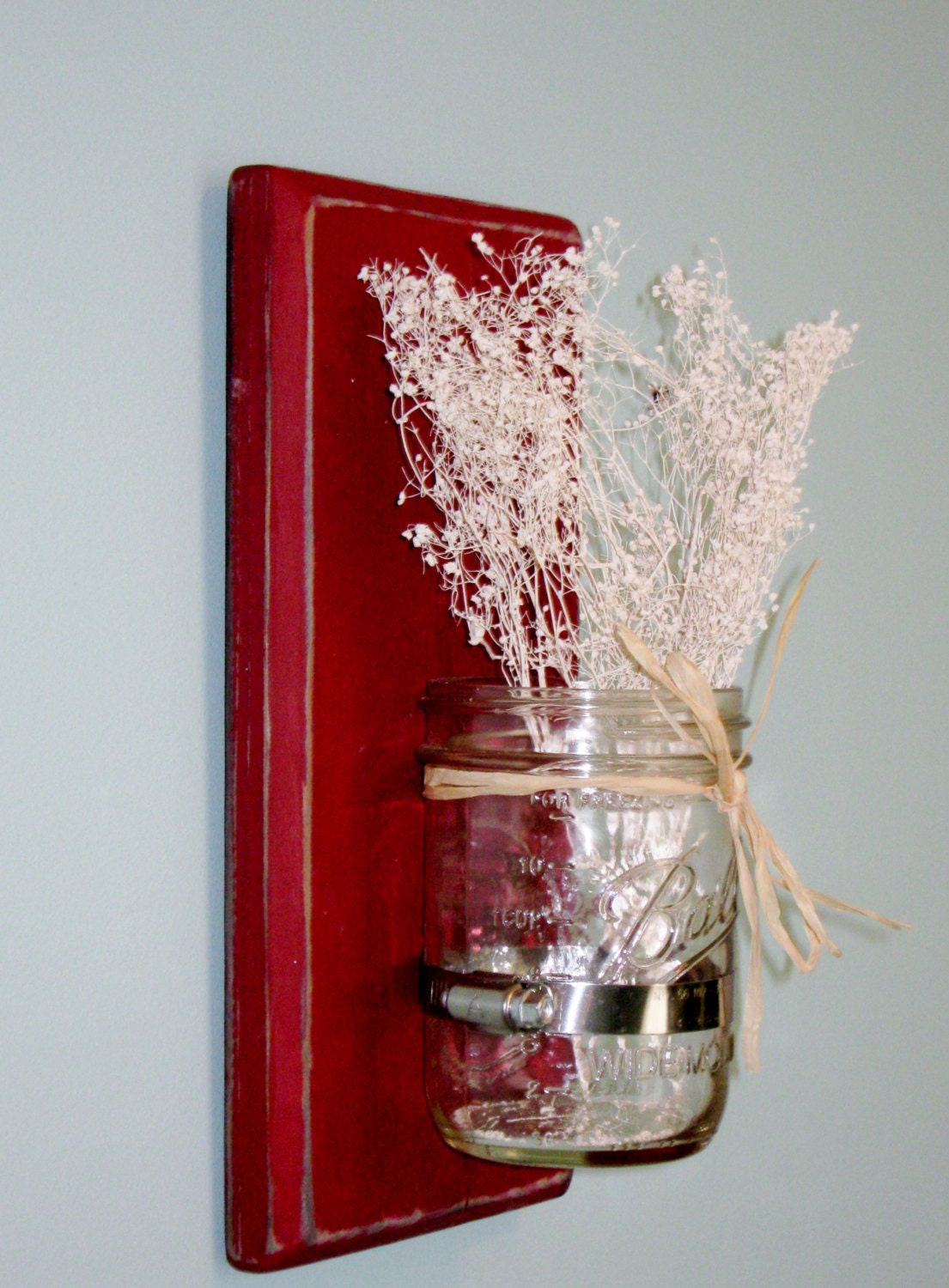 Mason Jar Vase Set of 2 Mason Jar Decor Mason Jar Wedding Etsy