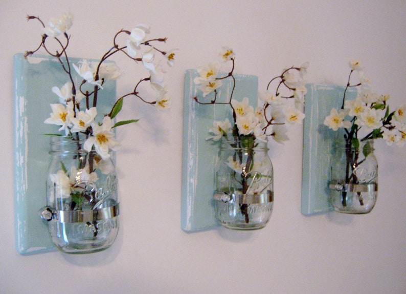 HANGING WALL VASES Set of 3 Vases Wedding Wall Vases Etsy