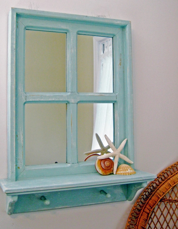 Beach House Mirror Blue Beach Decor Mirror Beach House Etsy
