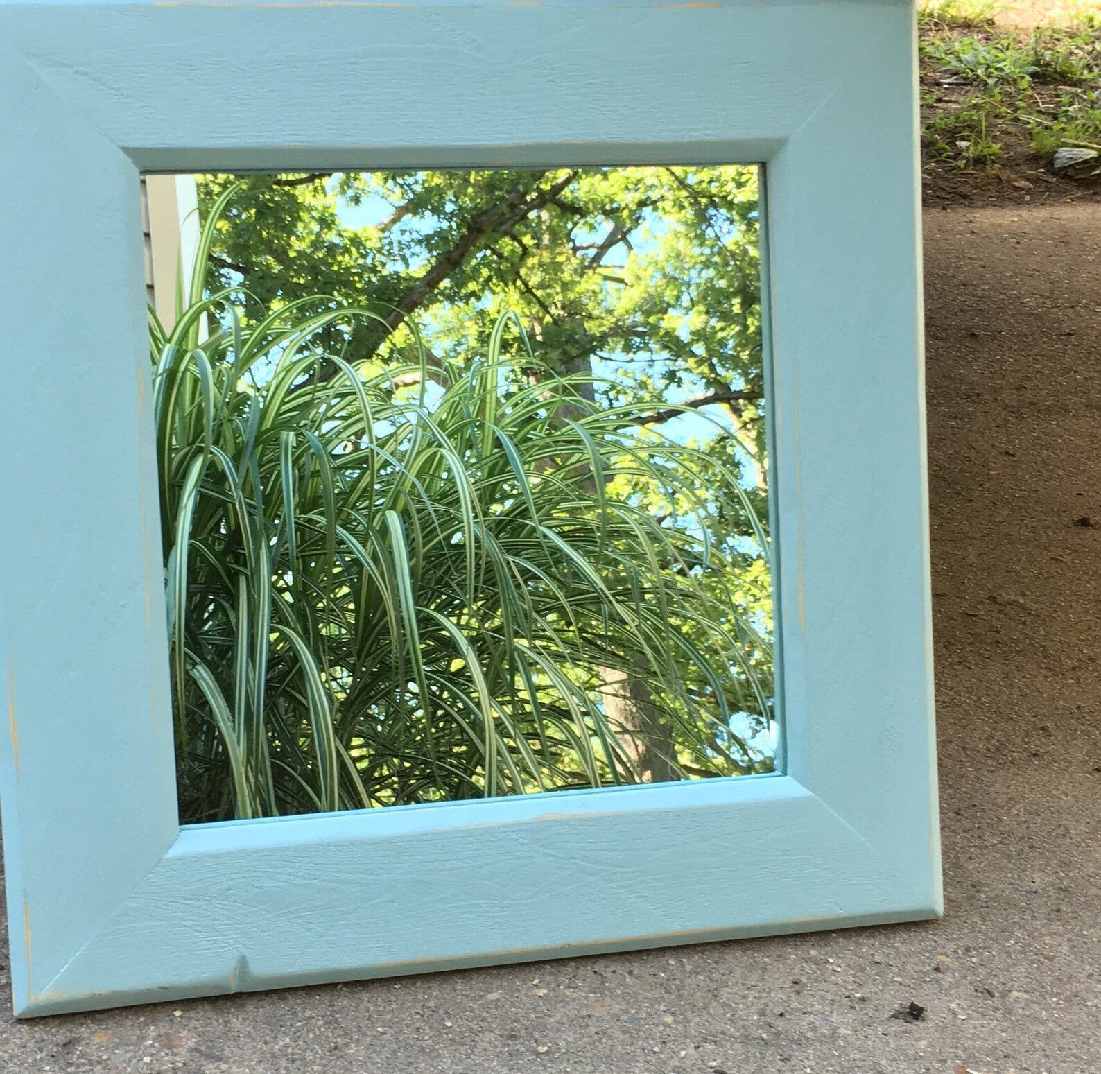 RUSTIC WALL MIRROR Farmhouse Mirror Recycled Wood Mirror Etsy