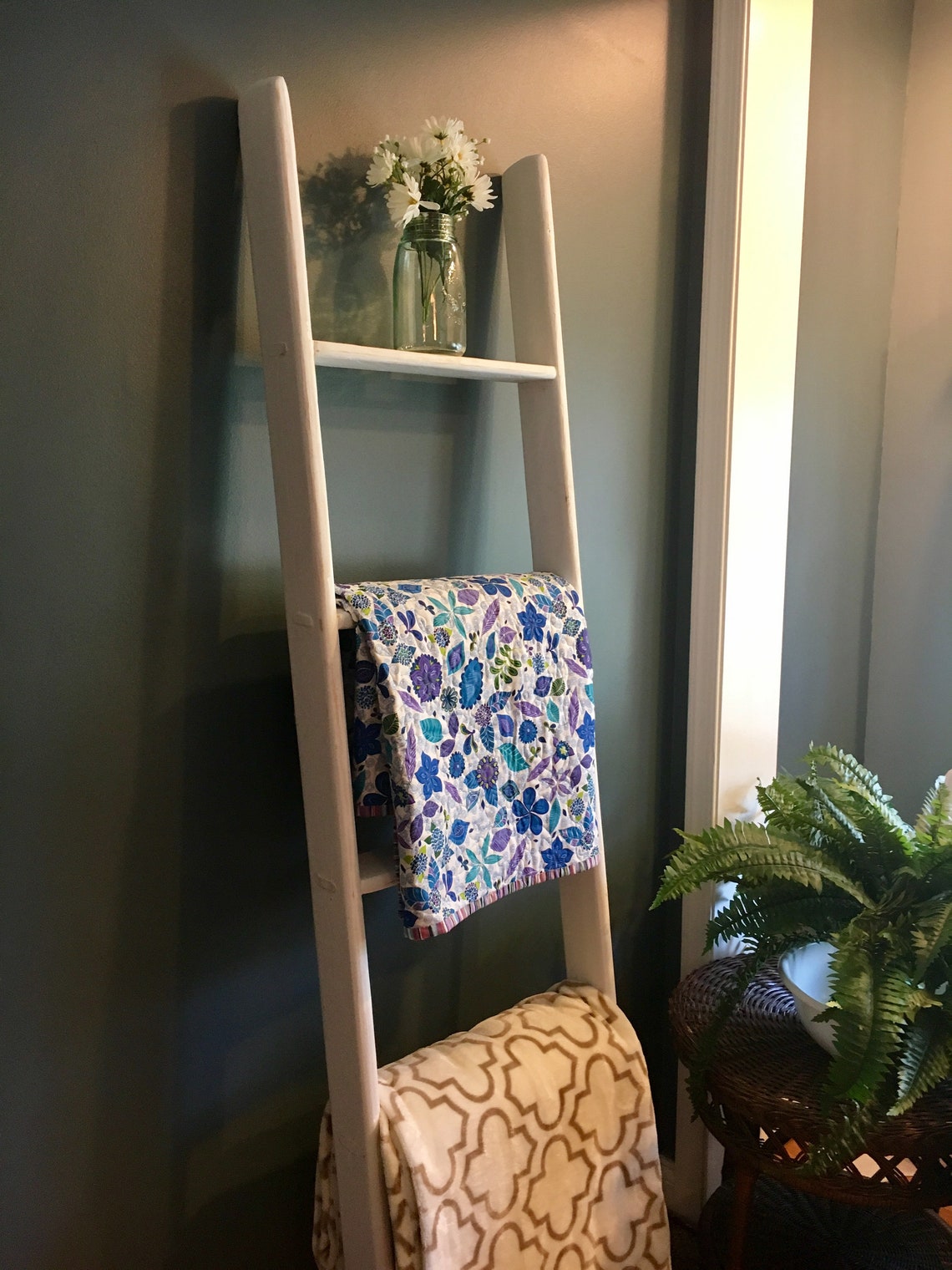 WHITE RACK Baby Blanket Rack Quilt Rack Etsy