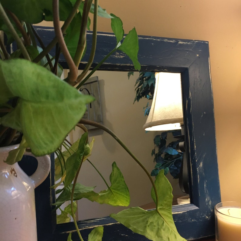 Rustic Farmhouse Mirror in Black Etsy